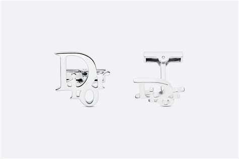 dior knopen|Manchetknopen met Dior Oblique Van zilver.